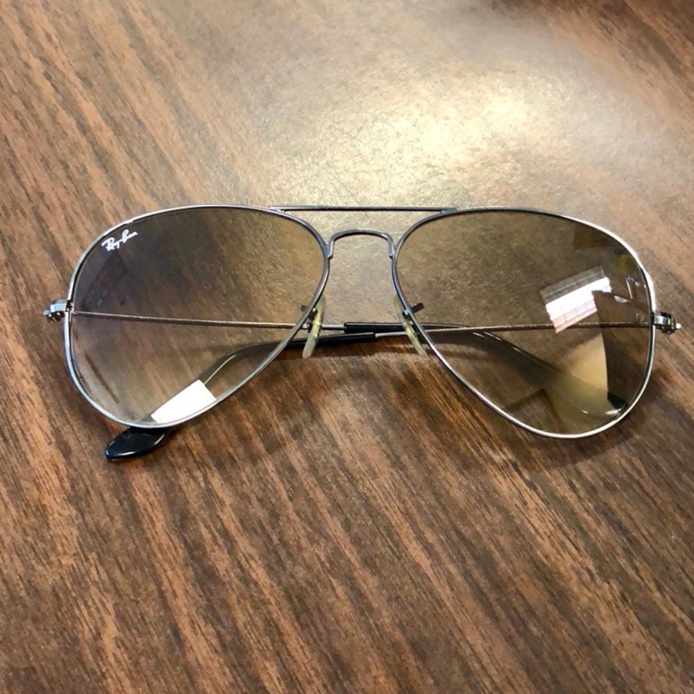 Ray Ban Classic 3025 58mm Brown Aviator Sunglasses